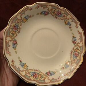 Mount Clemens Mildred Floral Coupe Soup Bowl. Vintage 1930's
